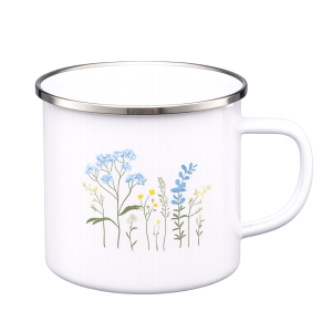Kubek emaliowany VIRTUO 9cm/0,5L wzór 3